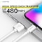 Overtime iOS Compatible Charger Set of 3, 6ft iPhone Charger Cable, USB to Lightning Cable, USB Cord, White OTDCIP6WHX3 - alternate 3